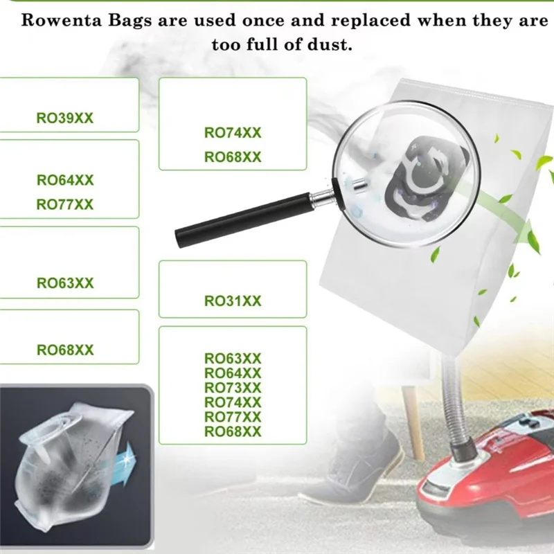 A74G-For Rowenta Tefal X-Plorer Serie 75 S+ / Series 70+ / Serie 240+، RR8497WH ZR200520، ملحقات المكنسة الكهربائية كيس الغبار