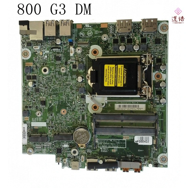 

16515-1 для HP Elitedesk 800 G3 DM MINI Motherboard907154-001 907154-601 DDR4 Q270 материнская плата 100% протестирована полностью