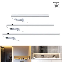 Smart LED Kitchen Light Hand Sweep Sensor Waving ON/OFF Lamps High Brightness Backlight for Cabinet Wardrobes Drawer 30/40/50 CM
