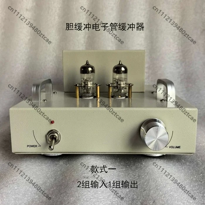6N2 Tube Buffer Zero Gain Stereo Vacuum Tube Preamp Audiophile Finished Audio Buffer Unit