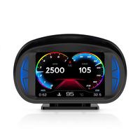 P2 HUD OBD2 Display Head Up Display Car with Slope Meter GPS Speedometer RPM Gauge On-board Computer