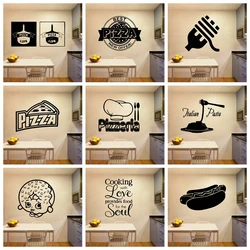 1 pc Hot pizza Waterproof Wall Stickers Home Decor Kids Room Nature Diy Pvc Decoration Accessories