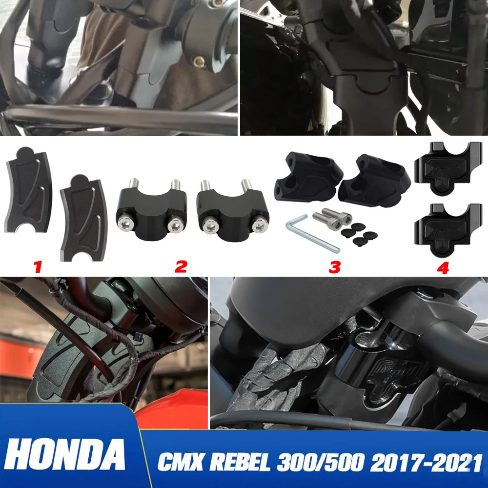 

Переходники для руля CMX500, зажим для руля, удлинитель, адаптер для Honda Rebel 500, CMX300, CMX 300, Аксессуары для Moto 2021, 2020, 2019, 18, 17