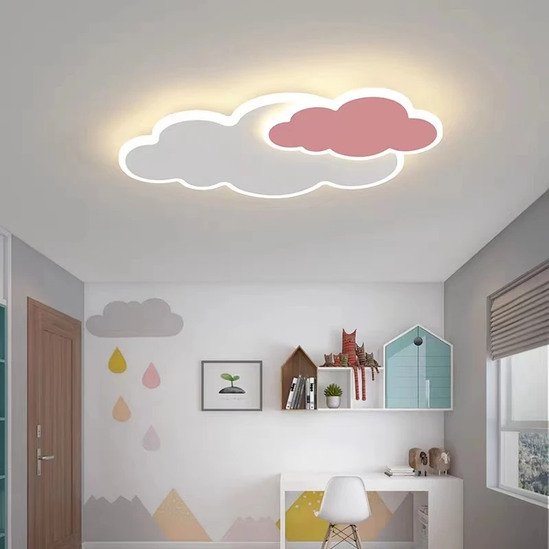 Modern Clouds LED Ceiling Lights for Living Room Bedroom Study Children Indoor LED Dimmable Ceiling Lamp Lighting AC110-220V