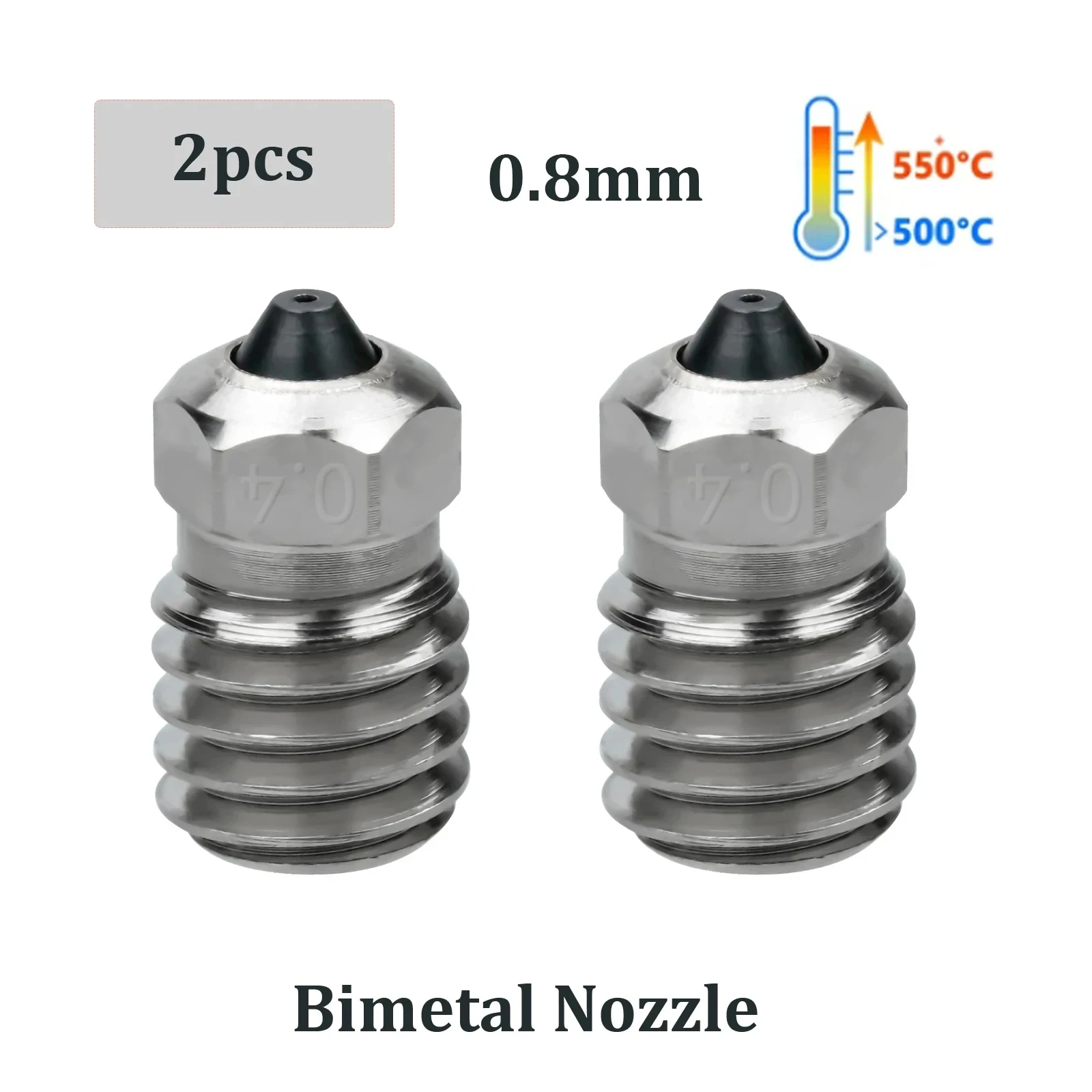 Voor Flashforge Adventurer 5M/5M pro Nozzle Kit Upgrade Hotend Pinting Head Snel afneembare mondstuk Hardstalen mondstukset
