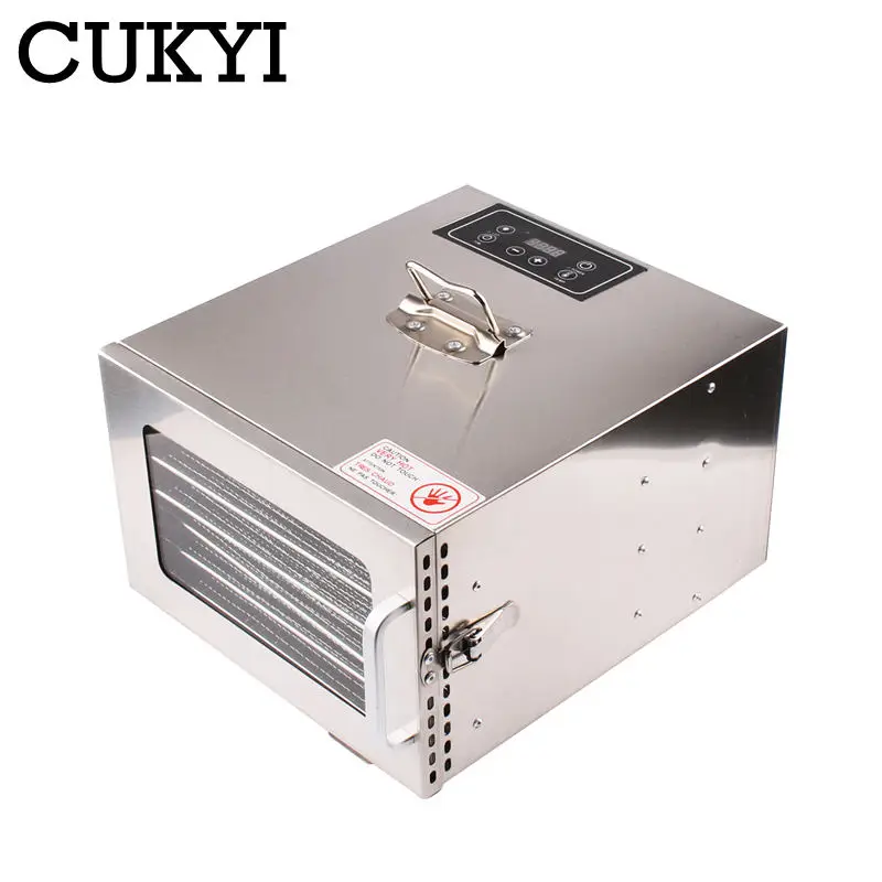 110V/220V Commercial Automatic Fruit Dryer Intelligent Touch panel Stainless Steel Food dehydrator Child Snacks Roasting machine