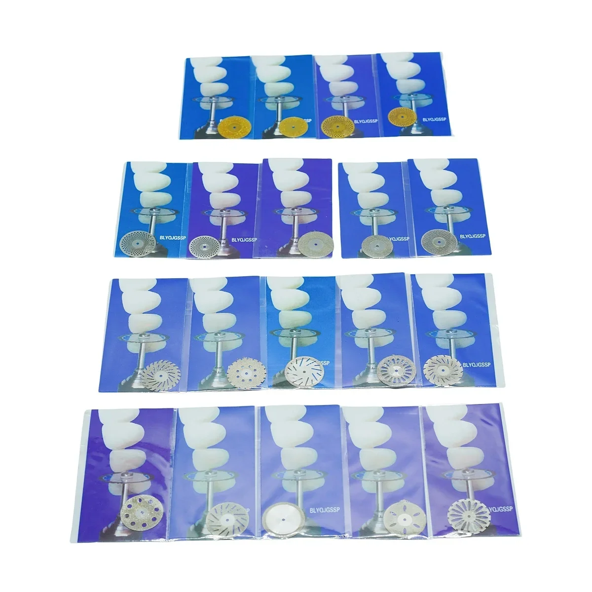 5pc/bag Dental Disc Disks 0.20mm Ultra-thin Double Sided Grit Cutting Disc Tool Thickness Dental Lab C19/220 19 Sizes