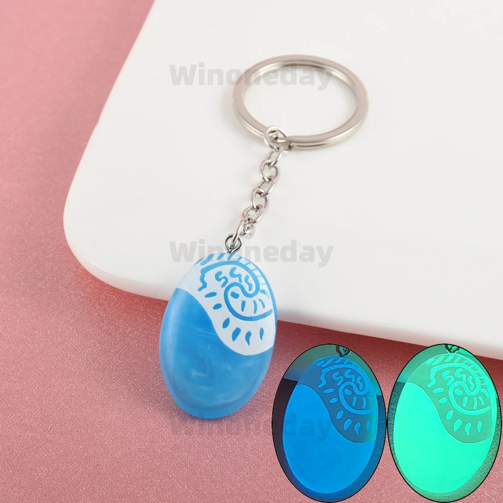 Winoneday 1Pcs Luminous Polynesia Ocean Princess Moana Best Friend Key Chain BFF Friendship Jewelry Gifts for Women