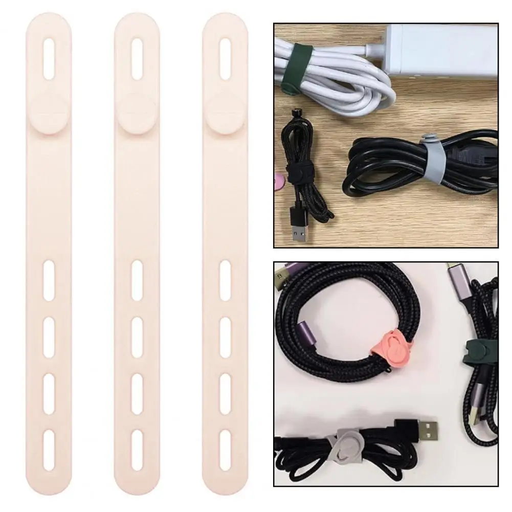 Durable Cord Management 20pcs Silicone Cable Organizer Set with Adjustable Buckle Closure Thickened for Multiple for Easy