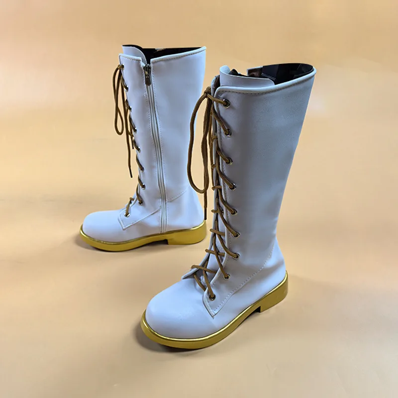 

Yu Косплей Магазин Hunter Girl Group Rumi Обувь для косплея Хэллоуин Униформа Вечеринка Индивидуальные туфли из синтетической кожи для мальчиков и девочек