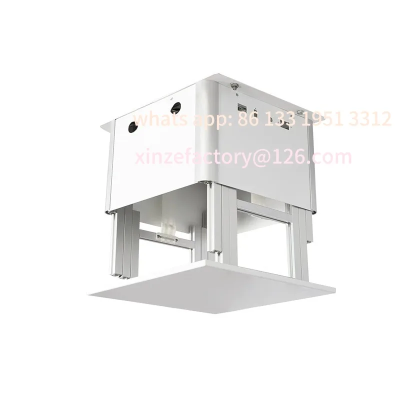 

Household extra-thin projector lifting bracket Electric lifting projection stand hoisting ceiling hidden automatic telescopic
