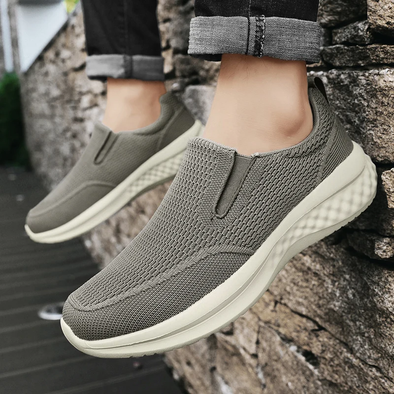 

Running Sneakers Men's Tennis Low Top Sneakers Slip on Fashion Hiking Shoes One Step Flat Shoes Designer 2025 New Edition