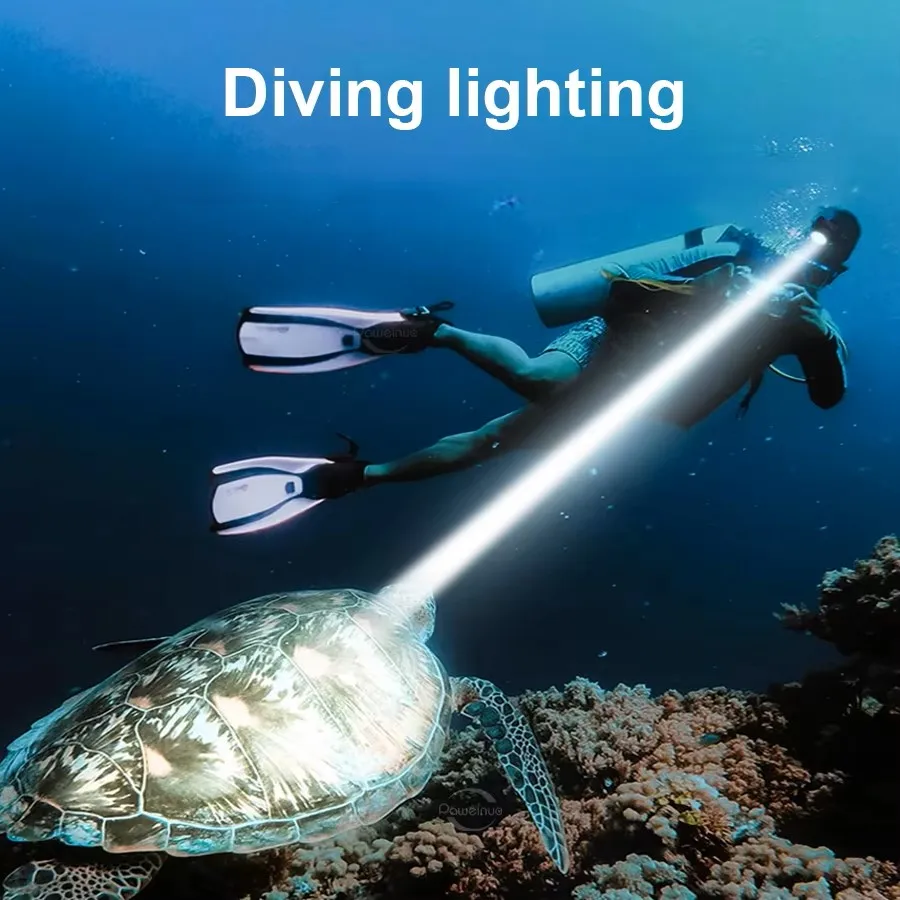 2026 Latest Headlamp USB Rechargeable Head Lamp Long-Range 300m Head Torch Waterproof LED Headlights Diving Fish Hunting Lights