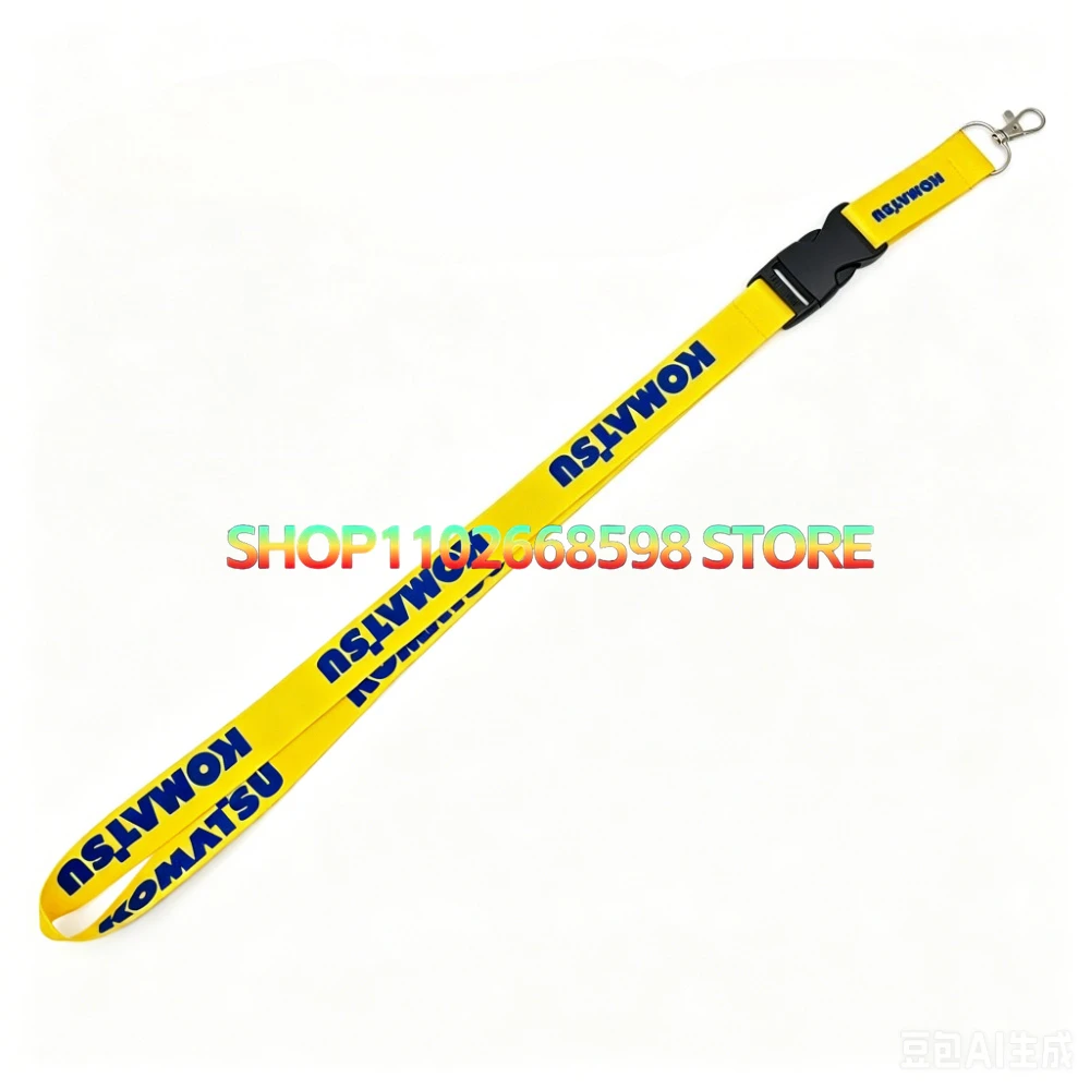 50PCS For Komatsu LOGO Detachable Lanyard Anti-lost Neck Strap For Excavator Keychain  ，Hanging Neck Lanyard Universal