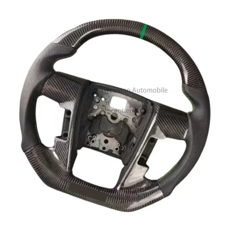 عالية الجودة السيارات Upades المتقدمة ألياف الكربون الجلود المثقبة لعجلة توجيه سيارة رابتور F-150