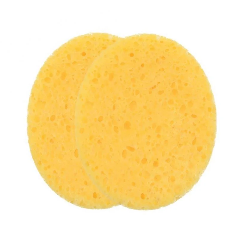 Cleansing Face Ellipse Makeup Remover Tool Natural Wood Pulp Sponge Cellulose Compress Cosmetic Puff Facial Washing Sponge