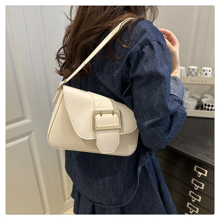 Осенняя нишевая квадратная сумка 202, женская сумка через плечо с геометрическим рисунком, модная сумка для подмышек, универсальная шикарная пригородная сумка ​