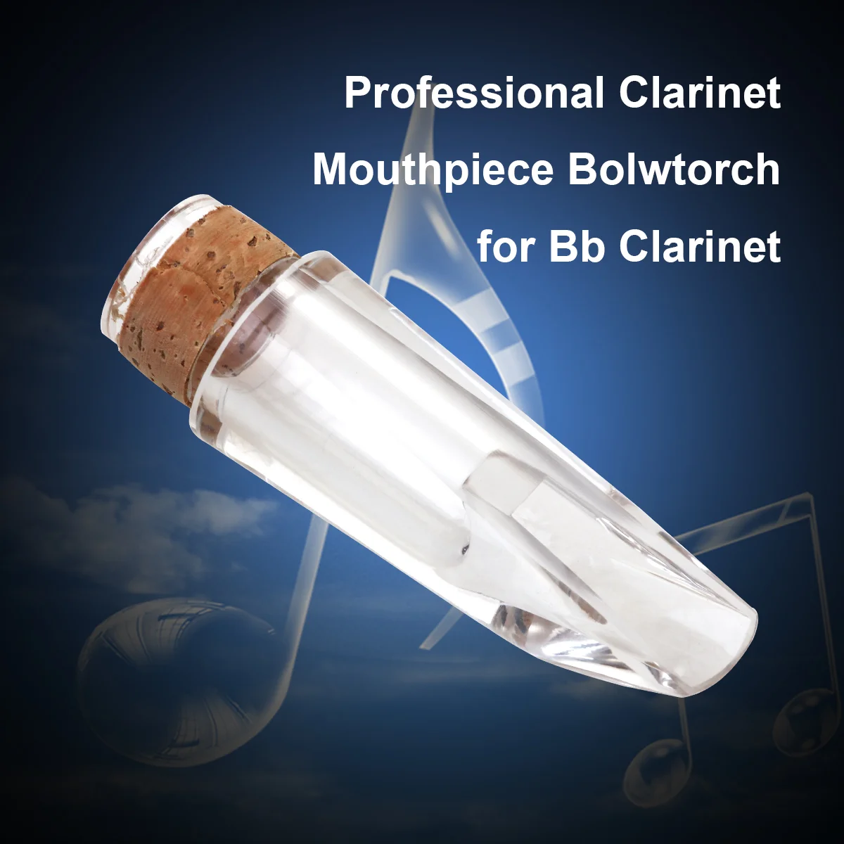 

Professional Clarinet Mouthpiece Bolwtorch for Bb Clarinet (Transparent)