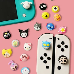 Akcesoria do kontrolera gier Sanrios Hellokittys Kuromi osłona joysticka uchwyt na kciuk do Sony Playstation Switch Ns Ps5 4