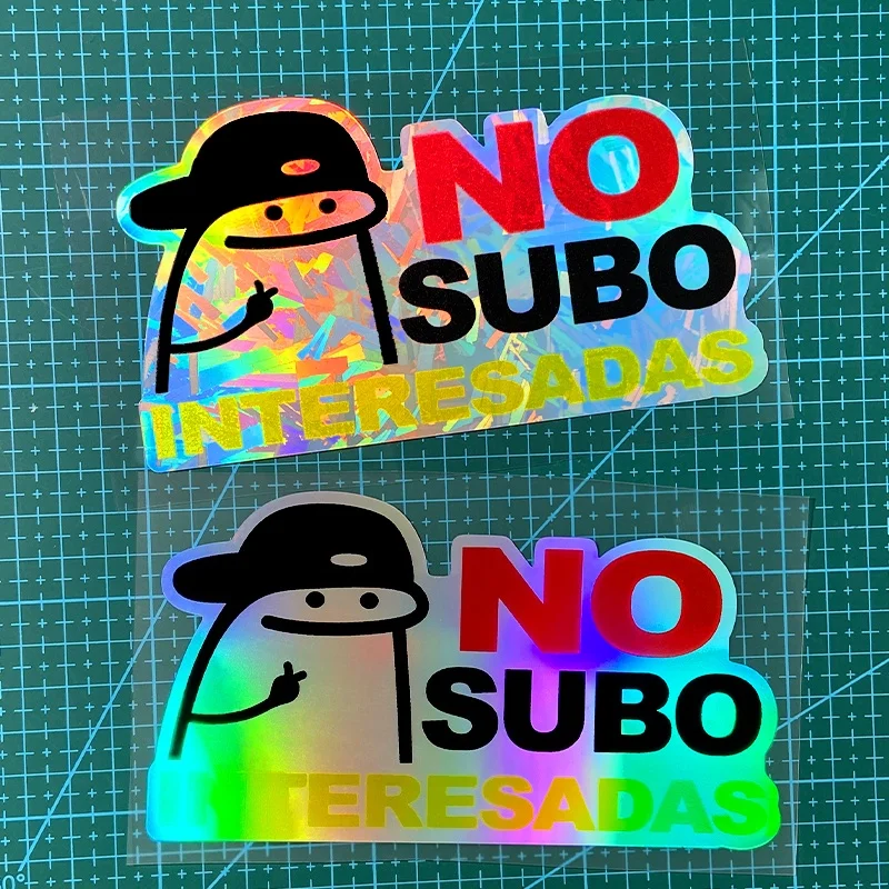 

1PC NO SUBO INTERESADAS Spanish Style Motorcycle Sticker Waterproof for Scooter Body DIY Car Window Cover Scratches Vinyl Decal