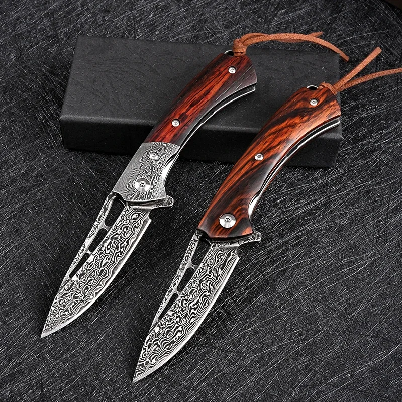 

Folding Knife Tactical Military VG10 Damascus Steel Outdoor Hunting Survival Knives Self Defense Navaja Defensa Personal Faca