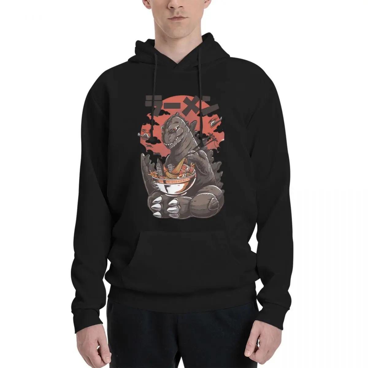 2024 Best Selling Kings Of The Monsters Classic Men's Sweater Loose kangaroo pocket version Men hoodie