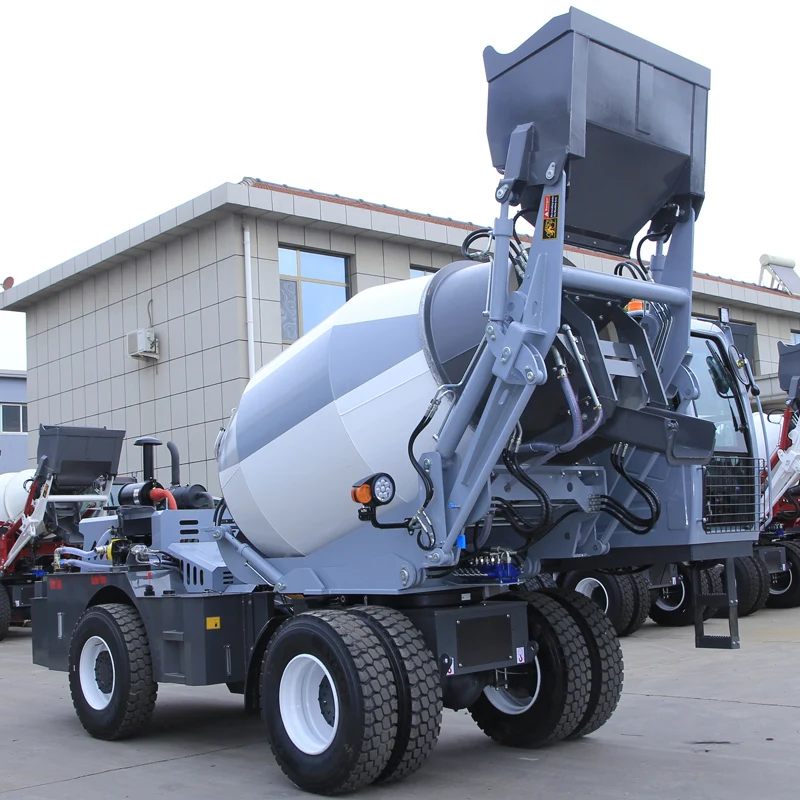خلاط خرسانة ذاتي التحميل مباشرة من المصنع لشاحنة خلط الخرسانة والاسمنت ذاتية التحميل