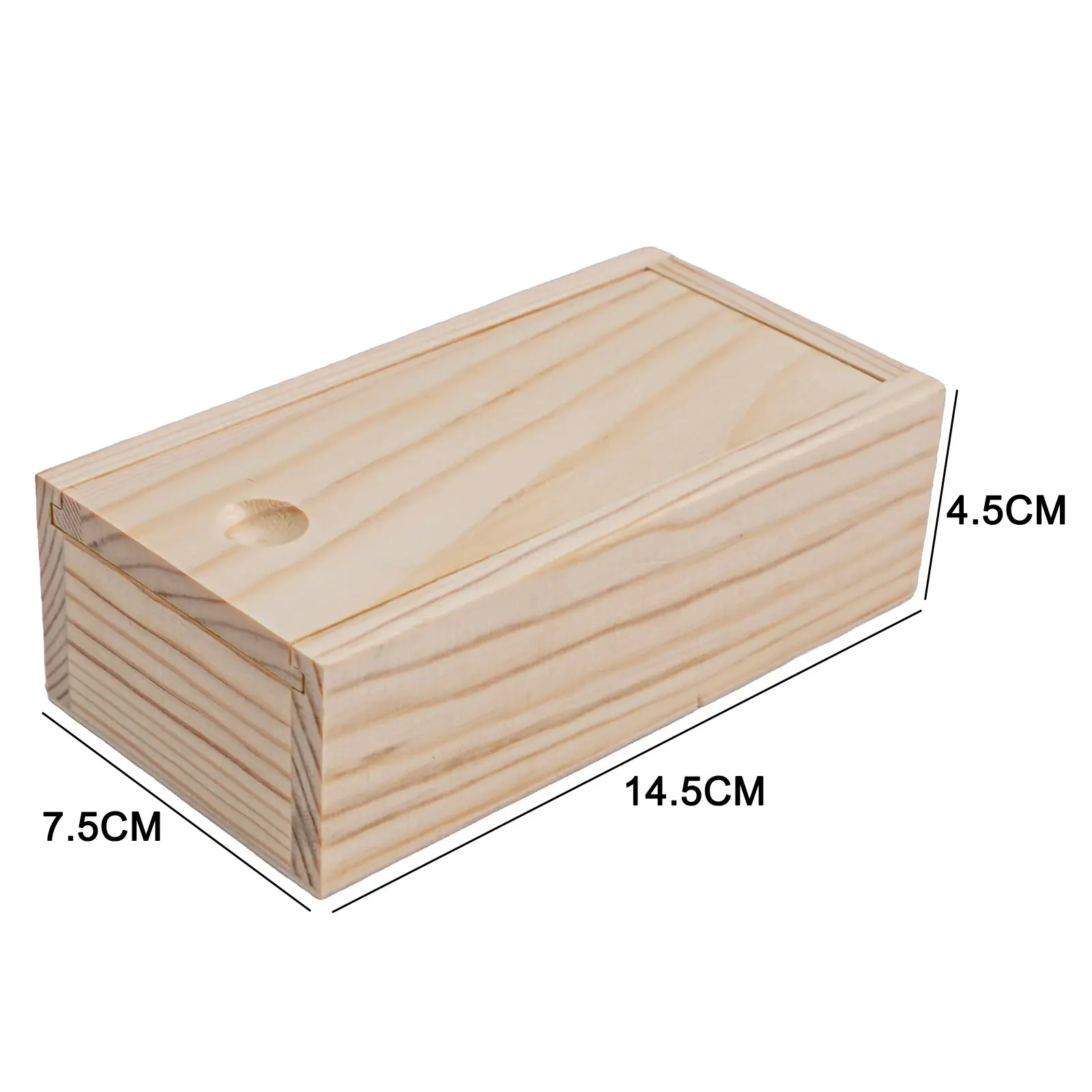 1pcs Wooden Storage Box Pine Pull-out Box Sliding Cover Wooden Box Wooden Drawer Household Storage Box Tool Parts Storage Box