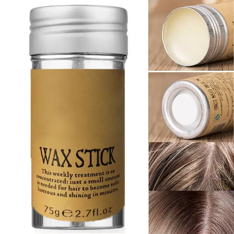 Hair Wax Stick Fixed Hairstyle Hair Pomade Stick Non-greasy Moulding Wax Stick Styling Hair Edge Frizz For Men Women Broken Hair