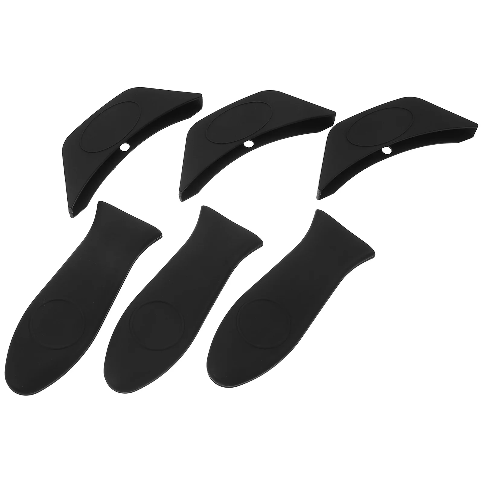 

6Pcs Silicone Pot Handle Covers High Temperature Resistant Non-Slip Grip for Pans Pots Woks Frying Griddles Anti-Scald Cooking