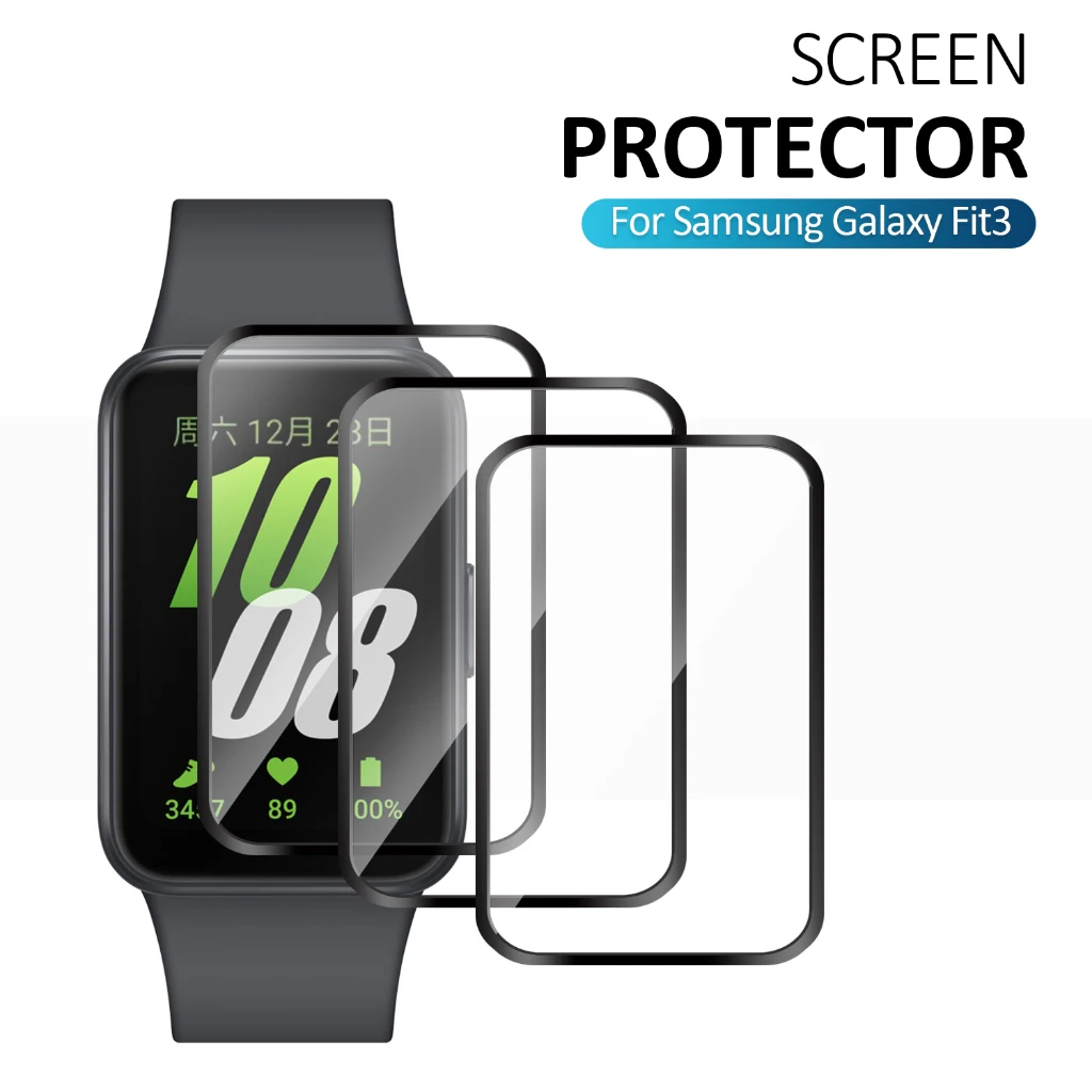 3Pcs Curved Screen Protective Film For Samsung Galaxy Fit 3 Screen Protector For Galaxy Fit3 Protective Soft Film Not Glass