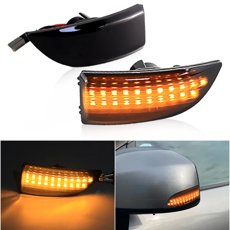 

2×for Renault Samsung SM5/Safrane/Megane MK3/Grand Scenic 3 - Side Rearview Mirror Marker Lights LED Signal Lamp Car Accessories