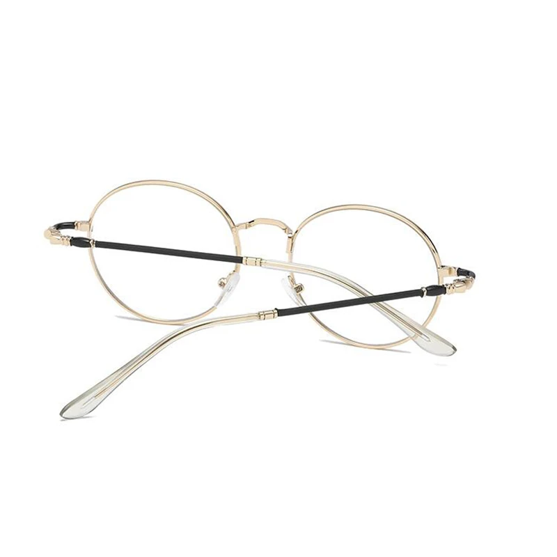 Women Men Metal Round Short-sight Eyeglasses Black Gold Frame Steampunk Myopia Lens Prescription Spectacles 0 -0.5 -0.75 To -6.0