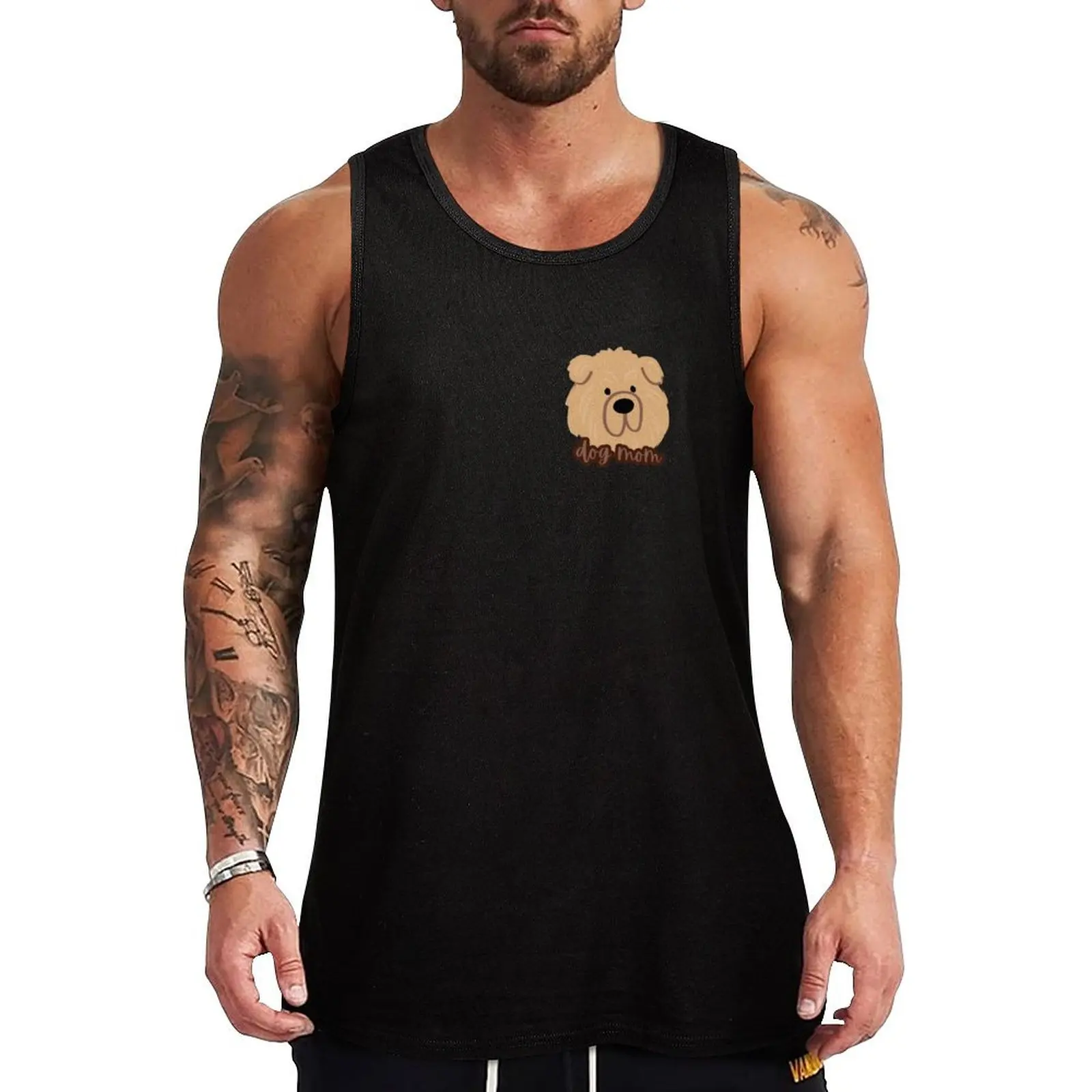 Chow Chow Dog Mom Tank Top t shirt gym t-shirts man gym clothes for man