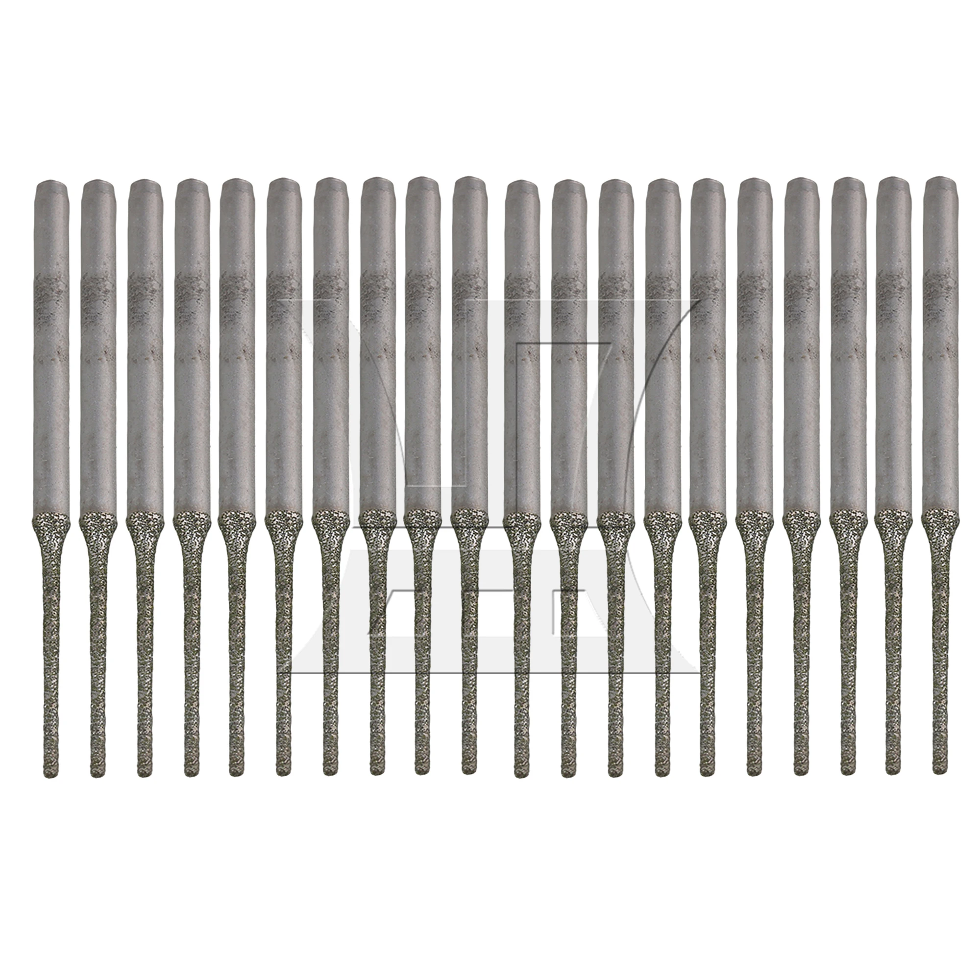 

BQLZR 20Pieces 1mm Diamond Drill Bits 3/32" Shank for Glass Ceramic Tile Marble Rock
