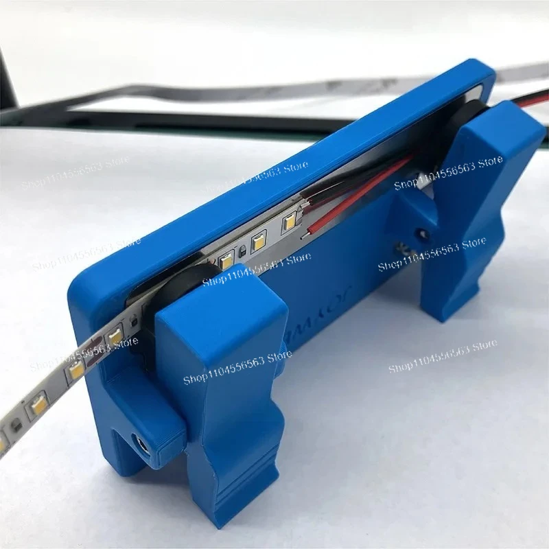 ​​LED Illuminated Soldering Station - PCB Circuit Board Holder with Magnifying Glass & Alligator Clips for Electronics Repair​​