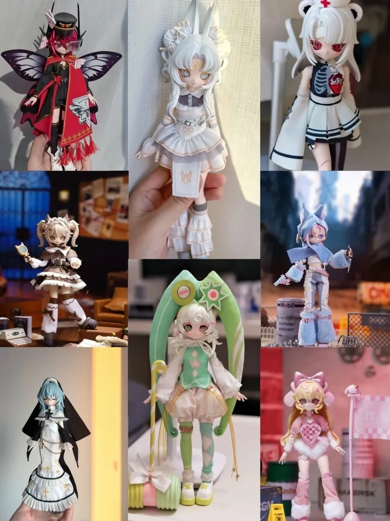 X8 Bjd Actionfigur Blindbox Anime-Charakterpuppe Tischdekoration Trendiges Spielzeug Sammlerstück Geschenk für Erwachsene