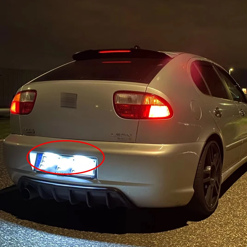 Светодиодная подсветка номерного знака 10/20X для Seat Ibiza 6L 2002-2008, Cordoba MK1 MK2 6K/6L 1999-2009, Arosa, Altea, Leon 1M, Toledo 3