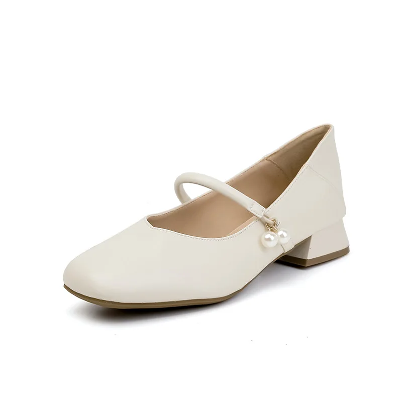 String de perles temporelles en caoutchouc PU, talons de sabot