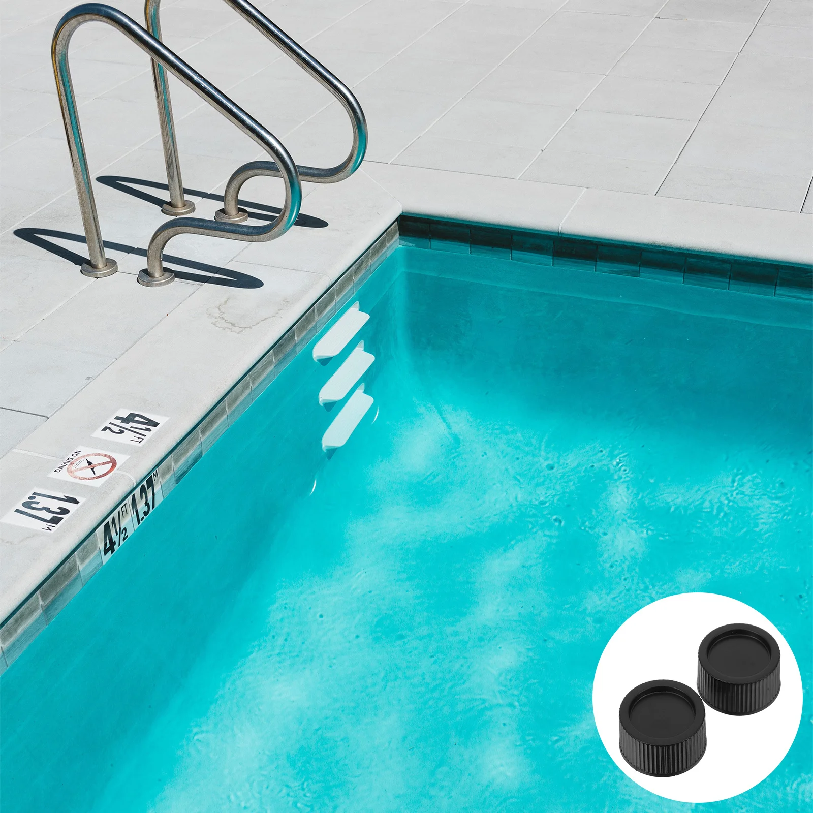 

2Pcs Pool Sand Filter Drain Cover Replacement Cap Spa Part No Leakage Quick Install Elegant Design Sand Filter Drain Cover