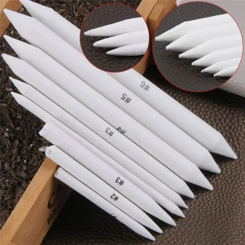 ABZT 48 Pcs Blending Stump and Tortillions, Paper Art Blenders, Art Pencils, Drawing Pencils for Sketch Drawing Tools