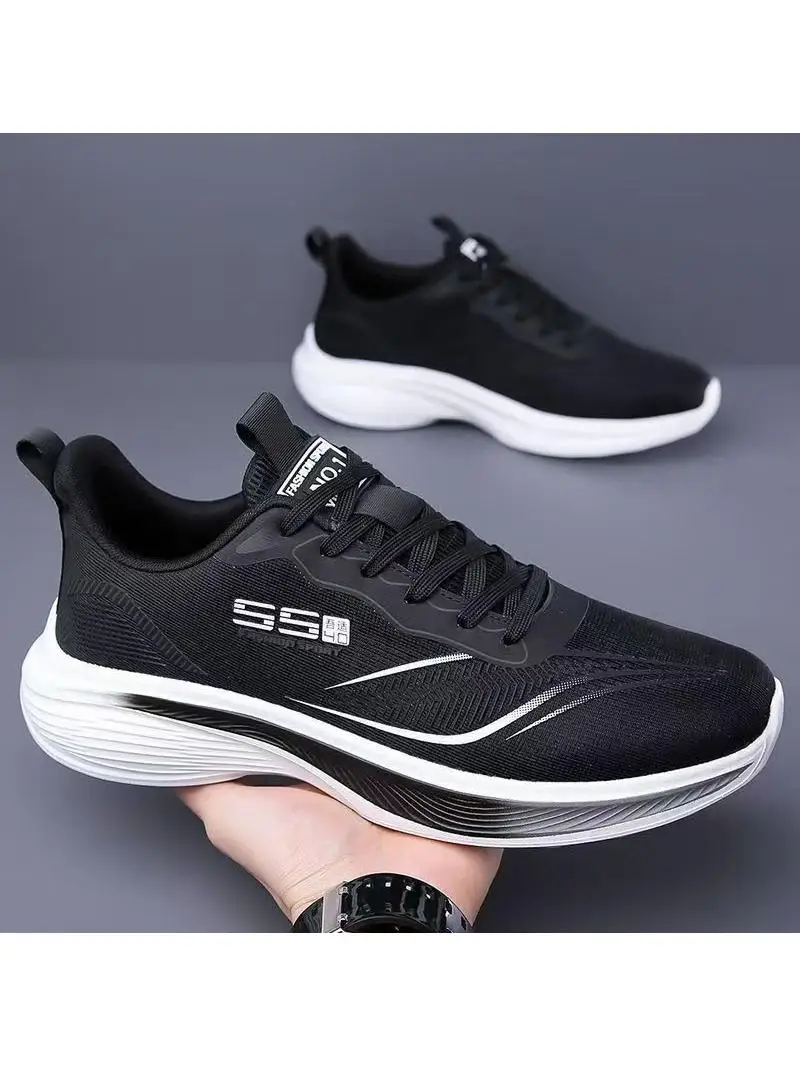Autumn New Style Ultra-light Versatile Knot Youth Women's Shoes Couple Model Breathable Casual Sports Men's Large Size Studen...