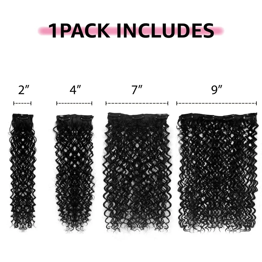 موجة عميقة كليب ins وصلات شعر شعر بشري حقيقي سلس كليب في ملحقات للنساء 8 قطعة 100 جرام شعر ريمي تمديد