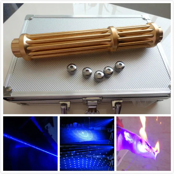 NEW Laser Light Pointers 450nm High Power Blue Laser 500000m Focusable Burning Hunting Practical Tool Cat Toy Lazer Torch