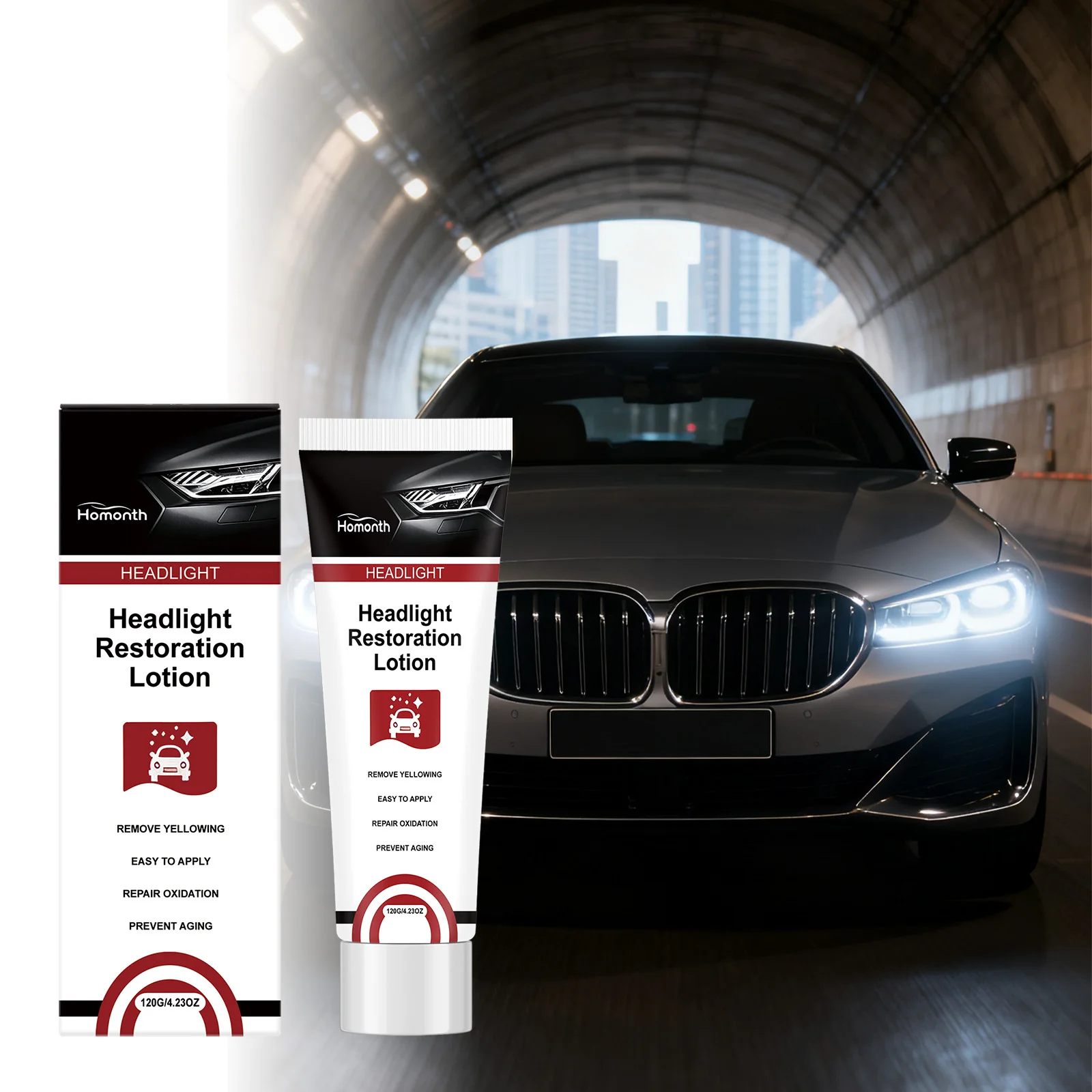 Headlight Care Agent - Daily Renovation and Cleaning for Yellowing Car Lights, Surface Scratch Care Agent