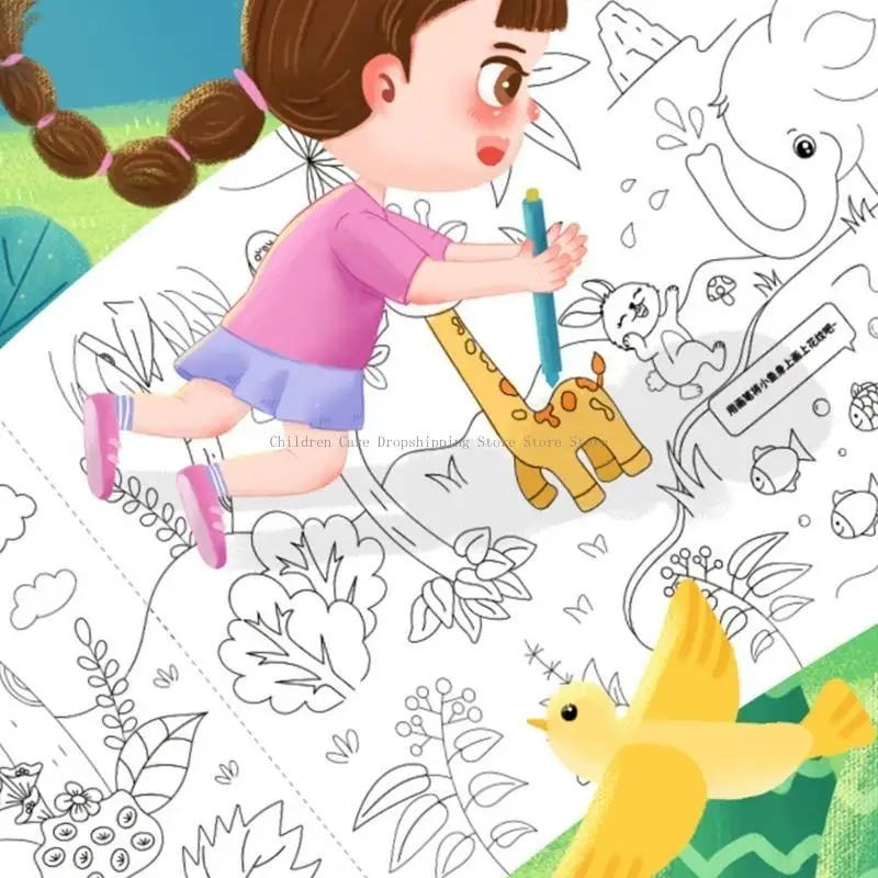 DIY tekenrol Kid kleurpapier speelgoed cadeau voor kinderen DIY teken- en kunstbenodigdheden