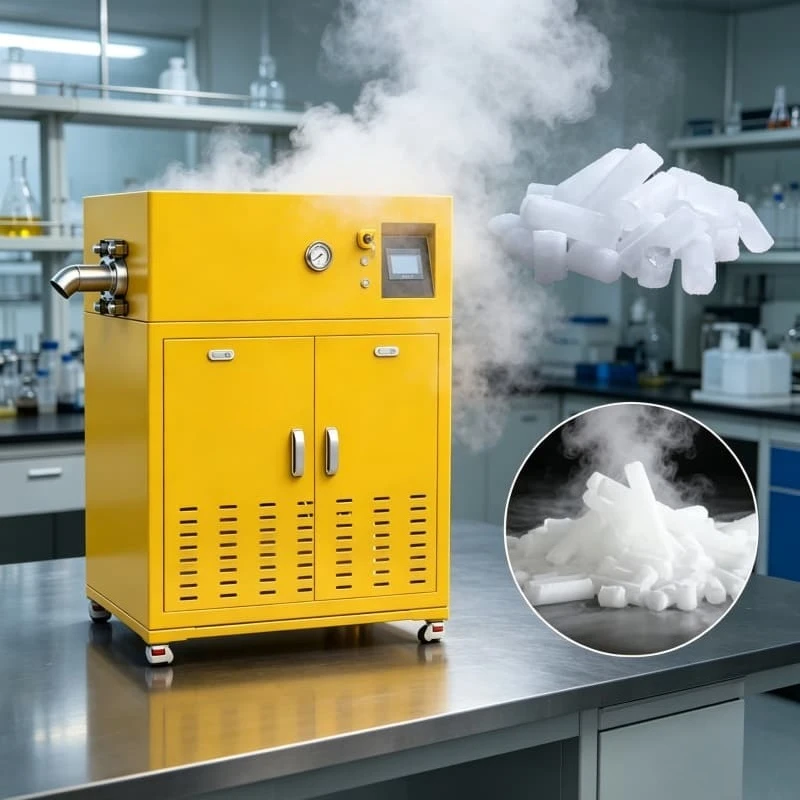 

Аккумуляторная машина для производства сухого льда, мини-гранулятор CO2, производительность 2 кг/ч, настраиваемая под заказ, для полевых исследований и мероприятий на открытом воздухе