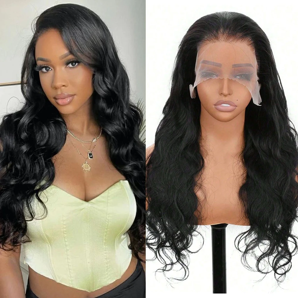 True Length Body Wave Human Hair Wigs 100% Lace Frontal Wig Human Hair 13x4 Lace Front Human Hair Wig 250% Density