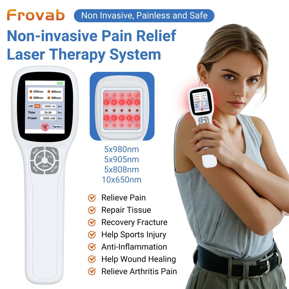 

Home Use Non-invasive High Power LLLT Cold Laser Device Red Infrared Light Arthritis Pain Inflammation Relief Physiotherapy Tool