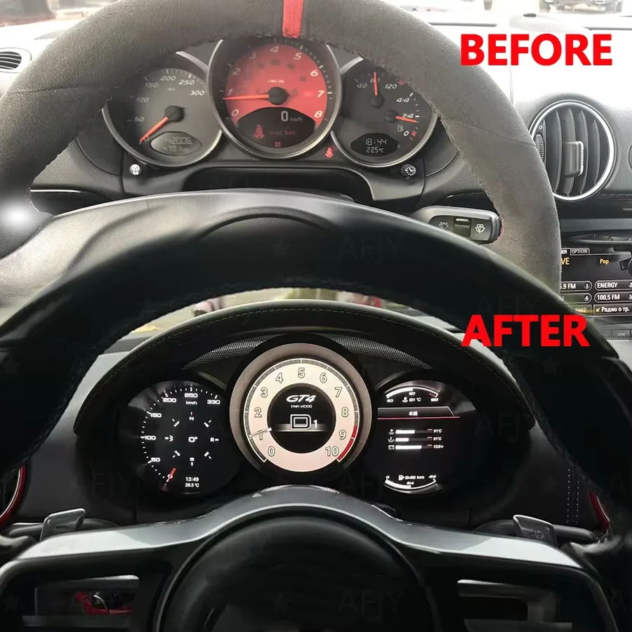 

Цифровая приборная панель LCD для Porsche 987 Boxster Cayman 2005-2012, виртуальный кокпит, спидометр